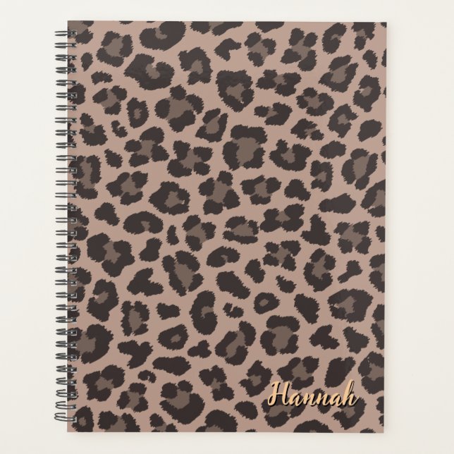 Agenda Personalizable Leopard print (Anverso)