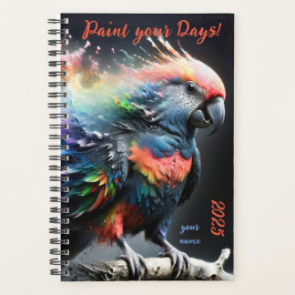 Agenda Personalizable "Loro multicolor"