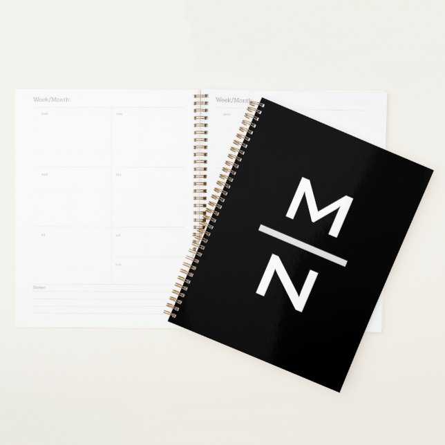 Agenda Personalizable monograma personal (Demostración)