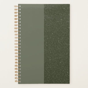 Agenda Personalizable Moss Green Split Planner