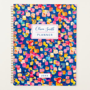 Agenda Personalizable Pintura Abstracta Brillante 2023