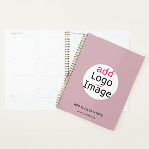 Agenda Personalizable profesional Business Dusty Rosa Hue