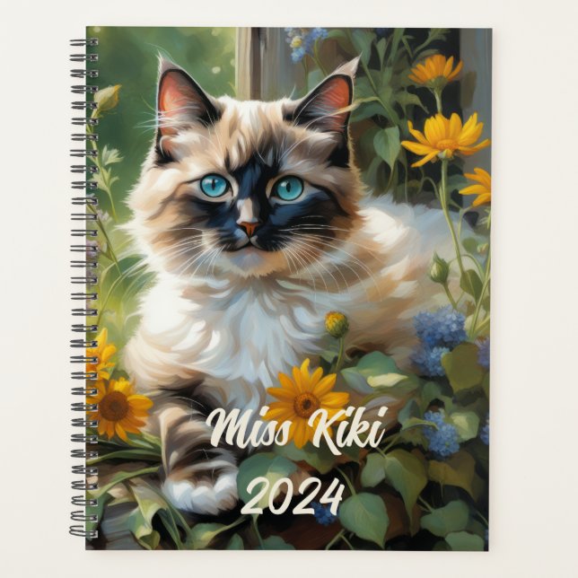 Agenda Personalizable Ragdoll Cat Planner (Anverso)