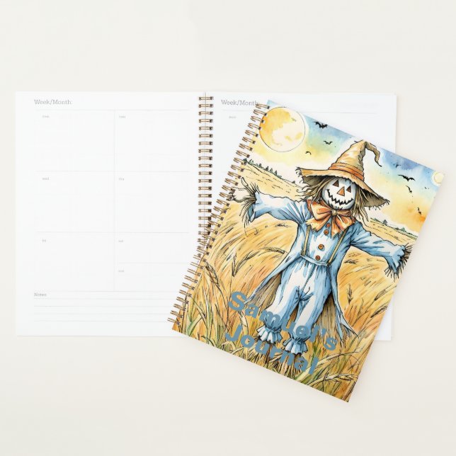 Agenda Personalizable Scarecrow, Fall Scarecrow, (Demostración)