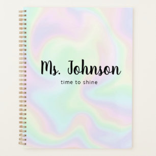 Agenda Personalizable Script Holográfico Teacher Planner