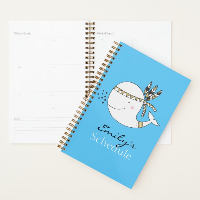 Agenda Personalización de la ballena boho nórdica (Demostración)