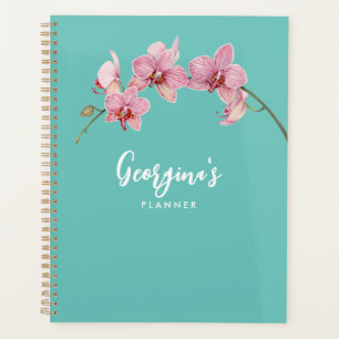 Agenda Personalización de la flor de las orquídeas de pol