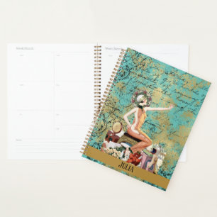 Agenda Personalización de la mujer Art Deco