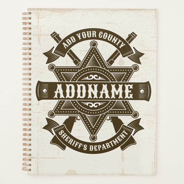 Agenda Personalización de la placa del alguacil del antig (Anverso)