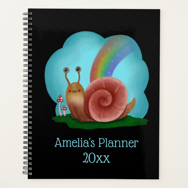 Agenda Personalizada la copa de caracol Kawaii (Anverso)