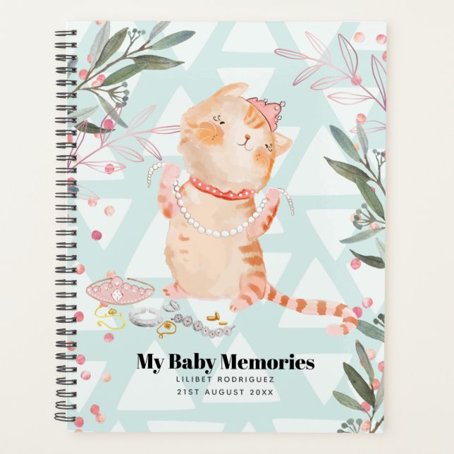 Agenda Personalizada Mi bebé Recuerdos Princesa Kitten Li (Anverso)