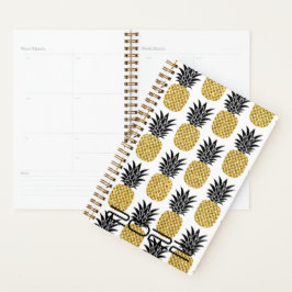 Agenda Personalizado 2022 Cute Gold Pineapple Semanal Men