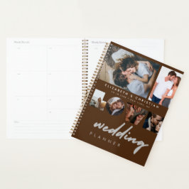 Agenda Personalizado 6 Fotos Plan de Boda de la escritura