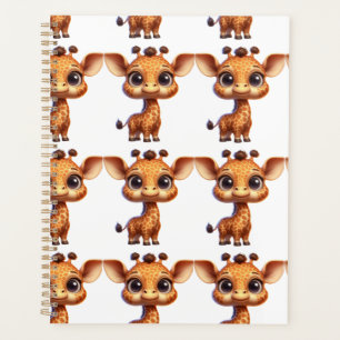 Agenda Personalizado Adorable Giraffe Gráfico - Cute Safa