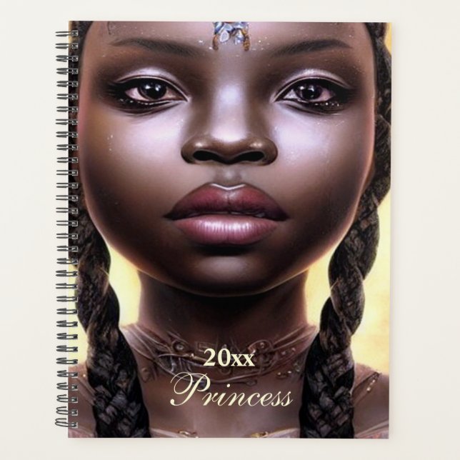 Agenda Personalizado African American Woman Planner (Anverso)
