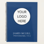 Agenda Personalizado Añadir su logotipo Negocio azul de l<br><div class="desc">Un simple añadido de su planificador de logotipo con su título y tipografía. Estilo minimalista limpio. Controle sus citas y eventos.</div>
