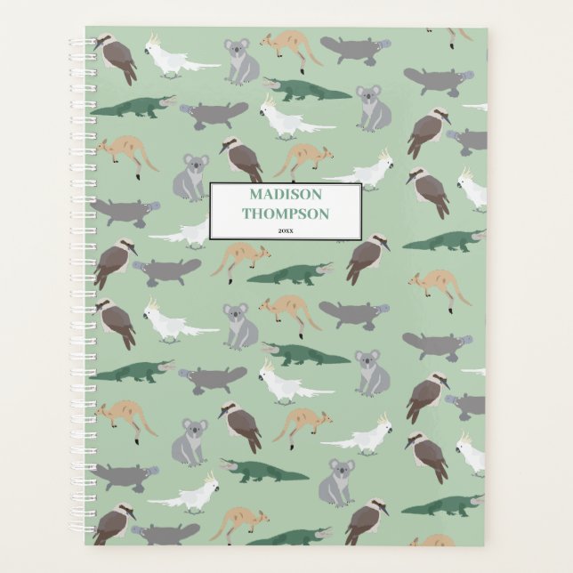 Agenda Personalizado Animales Nativos Australianos Eucaly (Anverso)