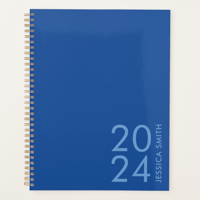 Agenda Personalizado azul moderno (Anverso)