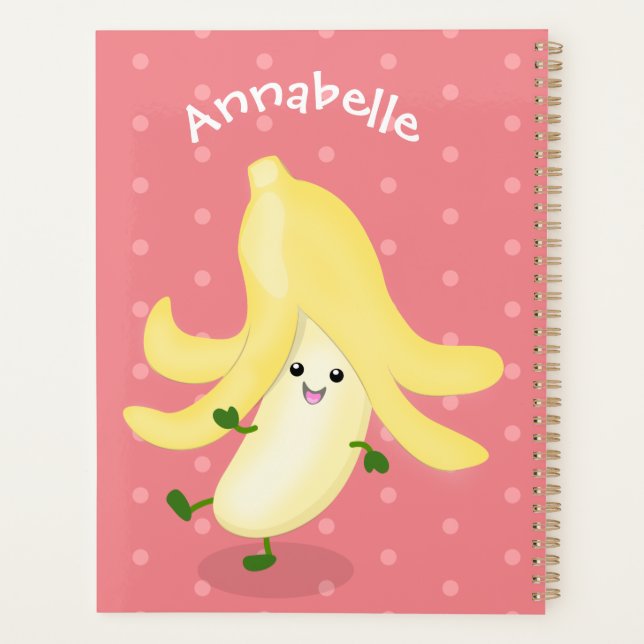 Agenda Personalizado bananero Cute kawaii (Reverso)