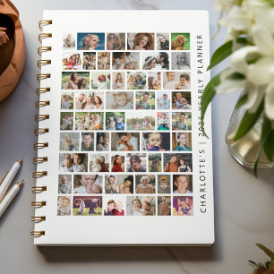 Agenda Personalizado blanco 54 Collage de fotos