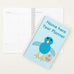 Agenda Personalizado Blue Birthday Boy Chick Wedner Plann