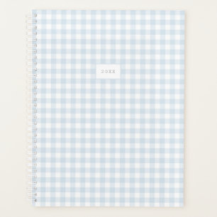 Agenda Personalizado Blue Gingham Year Planner