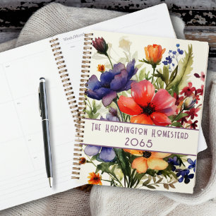 Agenda Personalizado Bouquet de Flor Silvestre