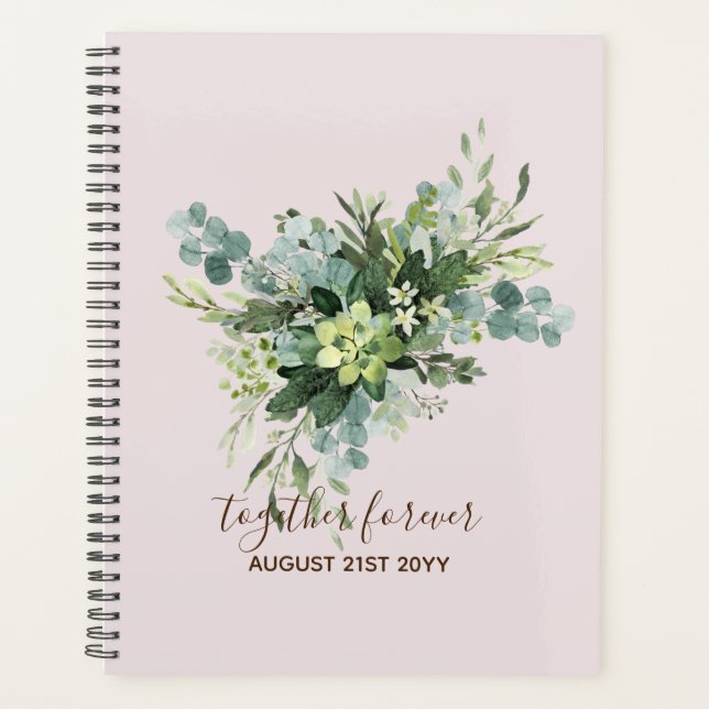 Agenda Personalizado Bridesmaid Bridal Party Gifts Greene (Anverso)