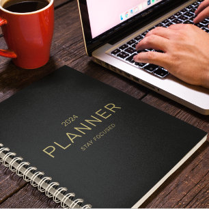 Agenda Personalizado Business Corporate Gold & Black Quot