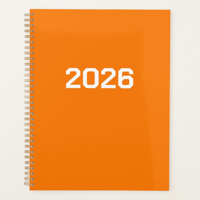 Agenda Personalizado Color Naranja (Anverso)