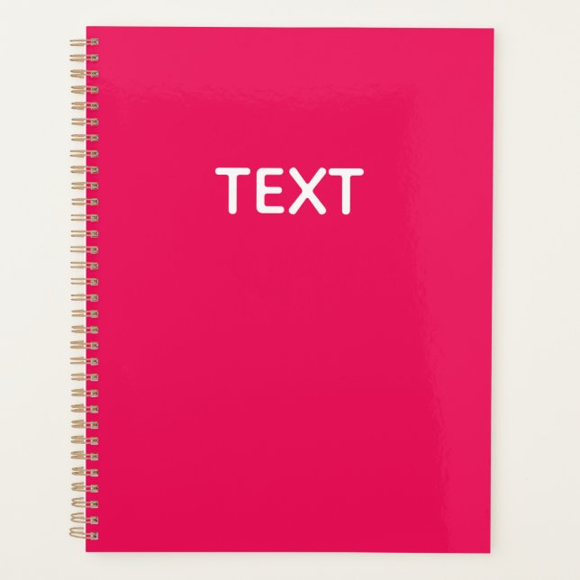Agenda Personalizado Color Rosa (Anverso)