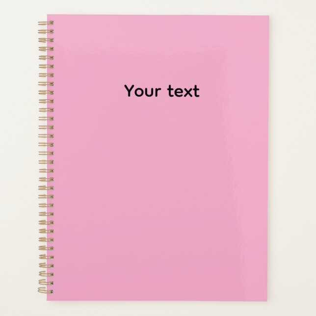 Agenda Personalizado Color Rosa (Anverso)