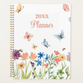 Agenda Personalizado Cute Girly Flores y Mariposas