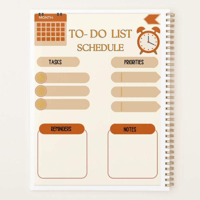 Agenda Personalizado Daily Planner (Reverso)