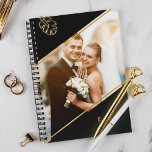 Agenda Personalizado de ángulo minimalista monogramado Fo<br><div class="desc">Diseño fotográfico personalizado moderno y minimalista.</div>