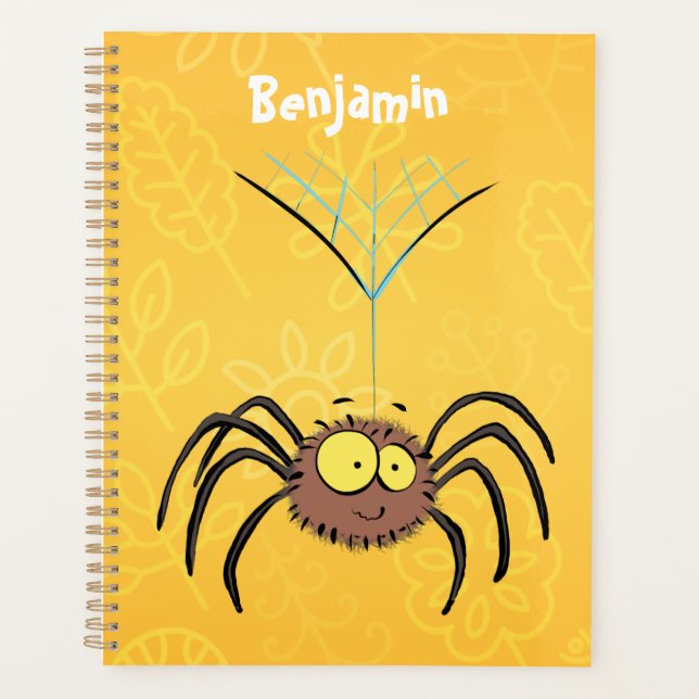 Agenda Personalizado de araña suave y adorable (Anverso)