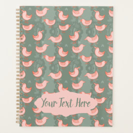 Agenda Personalizado de Aves Goofy Rosadas