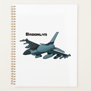 Agenda Personalizado de avión de combate militar