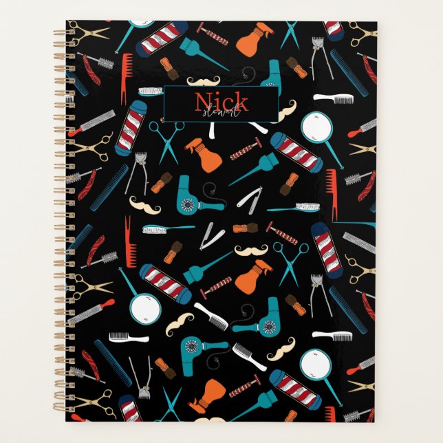 Agenda Personalizado de Barber Shop (Anverso)