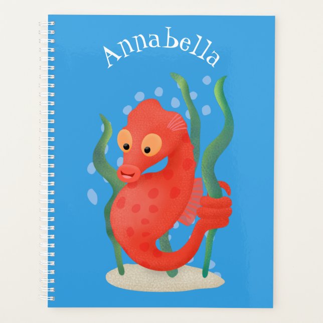 Agenda Personalizado de caballitos de mar de pepino (Anverso)