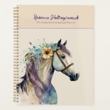 Personalizado De Caballo Purple Boho De Vuelta Al 