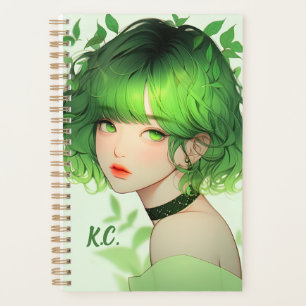 Agenda Personalizado de Chica de Kpop Anime de Gótico Ver
