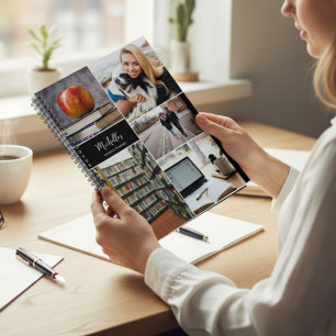 Agenda Personalizado de Collage de fotos personalizado Pl
