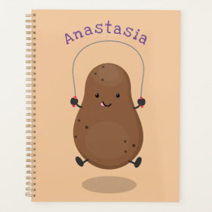 Agenda Personalizado de cuerda de saltar de patata feliz