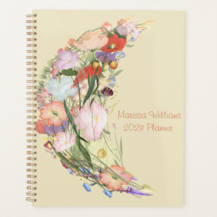 Agenda Personalizado de flores silvestres Planner