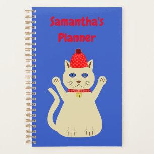 Agenda Personalizado de gatos de Navidades curados