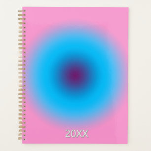 Agenda Personalizado de gradiente de color rosa y azul ro