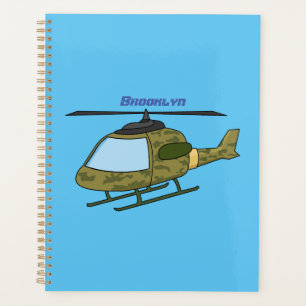 Agenda Personalizado de helicópteros de camoflage del ejé