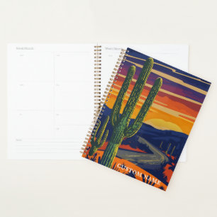 Agenda Personalizado de impresión de paisajes en el suroe