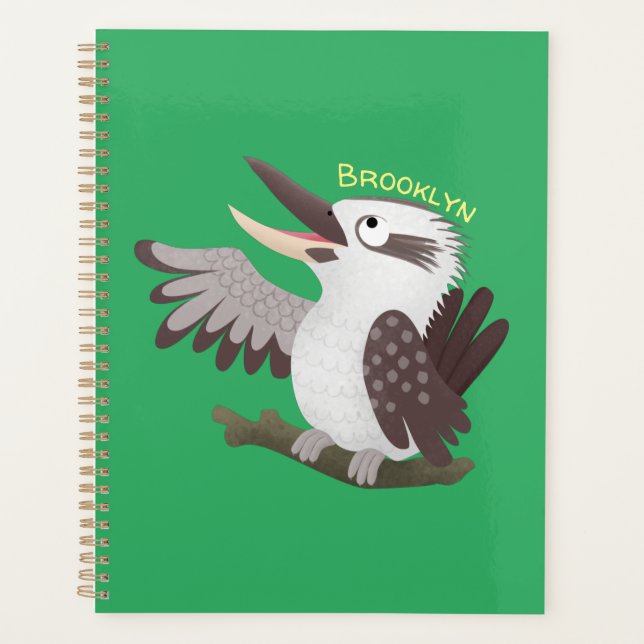 Agenda Personalizado de kookaburra gracioso (Anverso)